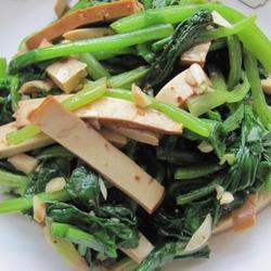 菠菜拌豆干的做法[图]