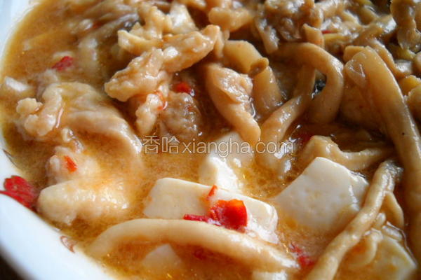 鸡汁豆花