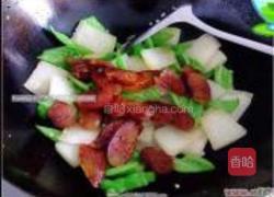 腊肠炒冬瓜的做法图解4