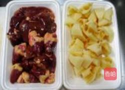 莲藕鸡心肝的做法图解1