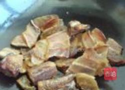 四季豆烧腊肉的做法图解5