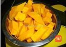 南瓜干贝粥的做法图解2