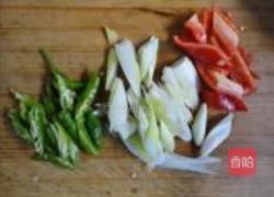 大葱炒豆丹的做法图解2