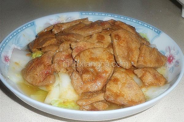 白菜炒猪肝