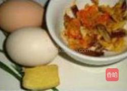蟹肉炒蛋的做法图解1