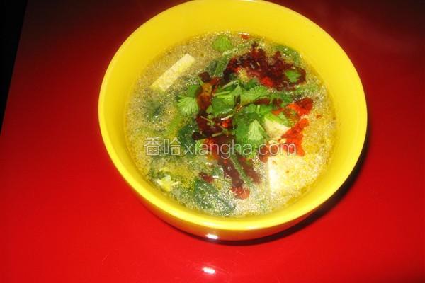 菠菜豆腐汤