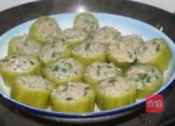 鲮鱼肉酿凉瓜的做法图解6