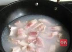 百页结竹笋红烧肉的做法图解3