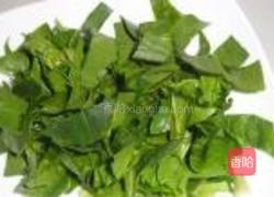 菠菜炒豆腐皮的做法图解2