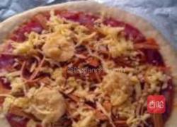 香肠香干披萨的做法图解14