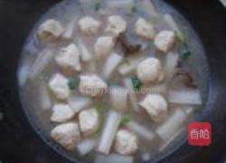 鸭肝鱼丸白萝卜汤的做法图解5