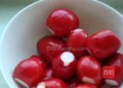 凉拌樱桃萝卜的做法图解2