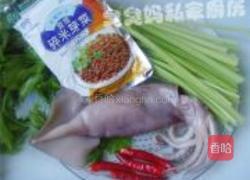 干煸鱿鱼丝的做法图解1