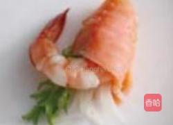 鲜虾鲑鱼卷的做法图解4