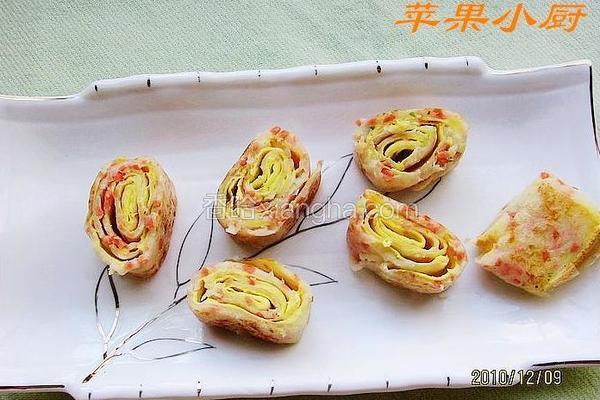 鸡蛋香葱卷饼