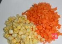 肉末炒三丁的做法图解2