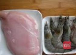 鲜虾鸡肉丸子汤的做法图解1