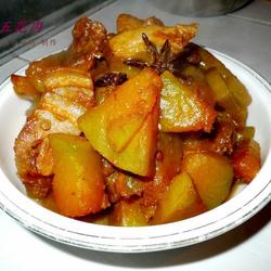 南瓜炖五花肉的做法[图]