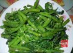 空心菜炝炒的做法图解5