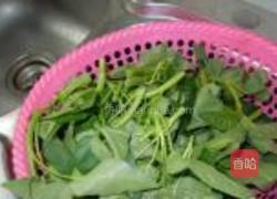 空心菜炝炒的做法图解1