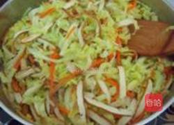 包菜小炒的做法图解5