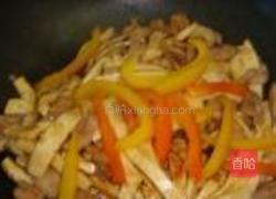 蚝油滑炒豆腐鸡肉的做法图解6