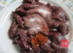 辣椒炒猪肝的做法图解3