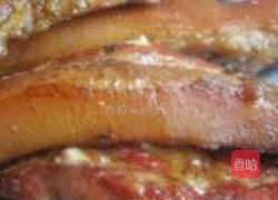 茄条炒腊肉的做法图解1