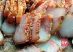 茄条炒腊肉的做法图解2