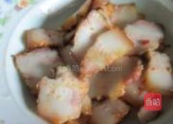 茄条炒腊肉的做法图解5
