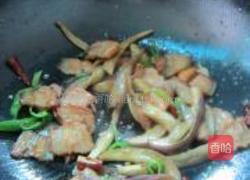 茄条炒腊肉的做法图解8