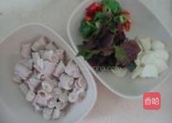 紫苏炒粉肠的做法图解4