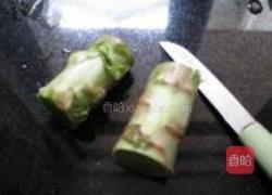 莴笋酿肉胶的做法图解3