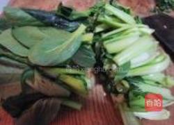 香菇炒青菜的做法图解3