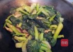 香菇炒青菜的做法图解7