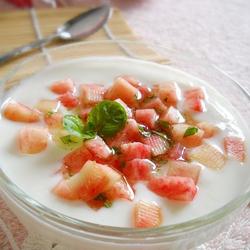 薄荷蜜桃酸奶的做法[图]
