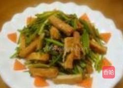 香菜炒豆腐的做法图解14