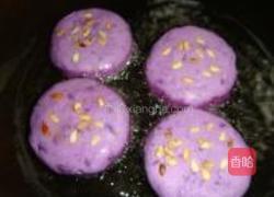 紫薯瓜仁饼的做法图解8
