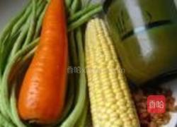 玉米香虾拌豇豆的做法图解1