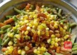 玉米香虾拌豇豆的做法图解8