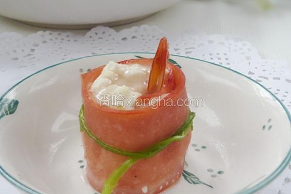 豆腐鲜虾卷