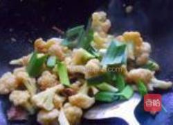 腊肉炝菜花的做法图解6