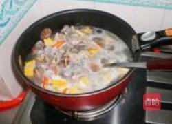 柠檬花蛤牛腩汤的做法图解8