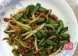 四季豆茭白咸肉的做法图解4