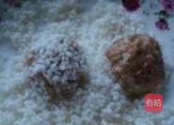 山药口蘑珍珠丸子的做法图解3