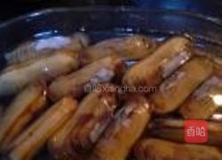 老酒炖蛏的做法图解2