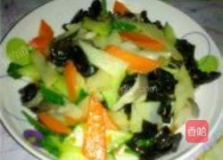 清炒蔬菜五宝的做法图解5