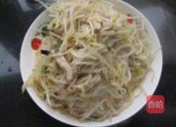 绿豆芽炒肉的做法图解7