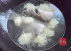 菊花玉子鲈鱼汤的做法图解7