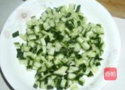 四丁炒饭的做法图解3